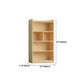 Contemporary Wooden Vertical Book Shelf Closed Back Brown Shelf Bookcase for Study Room Clearhalo 'Bookcases' 'furn' 'furn_bookcases' 'Furniture' 'Office Furniture' 6028668