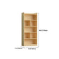Contemporary Wooden Vertical Book Shelf Closed Back Brown Shelf Bookcase for Study Room Clearhalo 'Bookcases' 'furn' 'furn_bookcases' 'Furniture' 'Office Furniture' 6028670