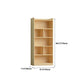 Contemporary Wooden Vertical Book Shelf Closed Back Brown Shelf Bookcase for Study Room Clearhalo 'Bookcases' 'furn' 'furn_bookcases' 'Furniture' 'Office Furniture' 6028672