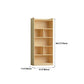 Contemporary Wooden Vertical Book Shelf Closed Back Brown Shelf Bookcase for Study Room Clearhalo 'Bookcases' 'furn' 'furn_bookcases' 'Furniture' 'Office Furniture' 6028674
