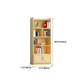 Contemporary Wooden Vertical Book Shelf Closed Back Brown Shelf Bookcase for Study Room Clearhalo 'Bookcases' 'furn' 'furn_bookcases' 'Furniture' 'Office Furniture' 6028675