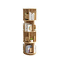 Corner Wood Bookshelf Modern Vertical Bookcase for Living Room