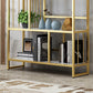 Etagere boekenplank moderne metel boekenplank voor woonkamer 70,9 "h x 11.8" w