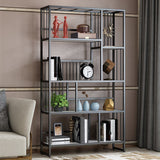 Etagere boekenplank moderne metel boekenplank voor woonkamer 70,9 "h x 11.8" w