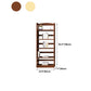 Rubber Wood Modern Bookcase Open Shelf Rectangular Bookcase for Study 11"W