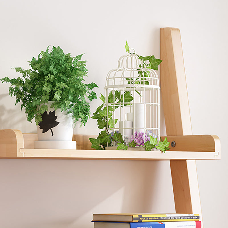 Leiter modernes Bücherregal Holz vertikales Bücherregal für Wohnzimmer