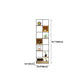 Moderno libreria in legno massiccio metallo etagere libreria aperta 9,8 "w