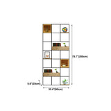 Moderno libreria in legno massiccio metallo etagere libreria aperta 9,8 "w