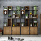 Modern Bookshelf Wood and Metal Multi Layer Shelf Etagere Bookcase for Living Room Clearhalo 'Bookcases' 'furn' 'furn_bookcases' 'Furniture' 'Office Furniture' 6028844