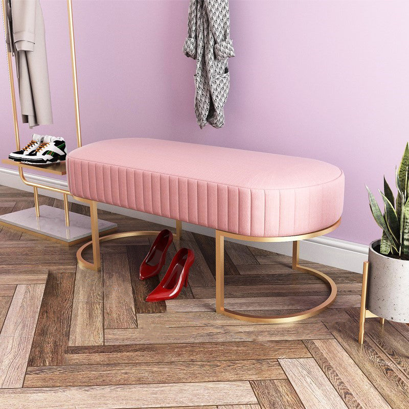 15" W Glam Seating Bench Upholstered Cushioned Entryway Bench Clearhalo 'Benches' 'Chairs & Seating' 'furn' 'furn_benches' 'Furniture' 'Living Room Furniture' 6028896