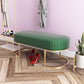 15" W Glam Seating Bench Upholstered Cushioned Entryway Bench Blackish Green Clearhalo 'Benches' 'Chairs & Seating' 'furn' 'furn_benches' 'Furniture' 'Living Room Furniture' 6028903