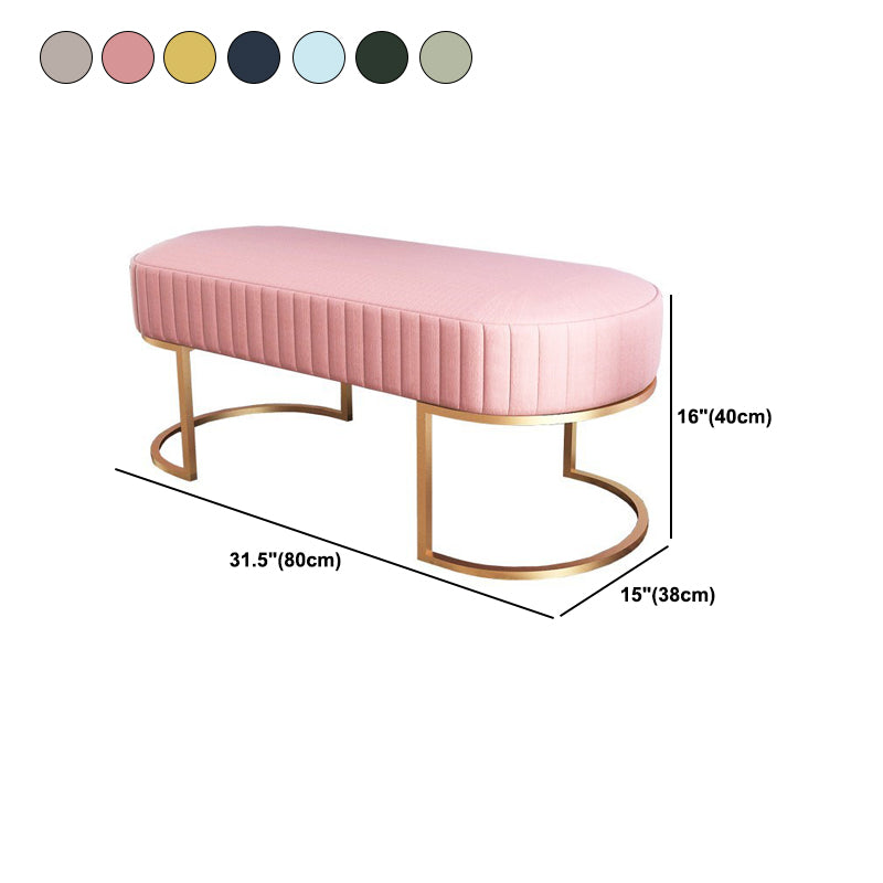 15" W Glam Seating Bench Upholstered Cushioned Entryway Bench Clearhalo 'Benches' 'Chairs & Seating' 'furn' 'furn_benches' 'Furniture' 'Living Room Furniture' 6028906