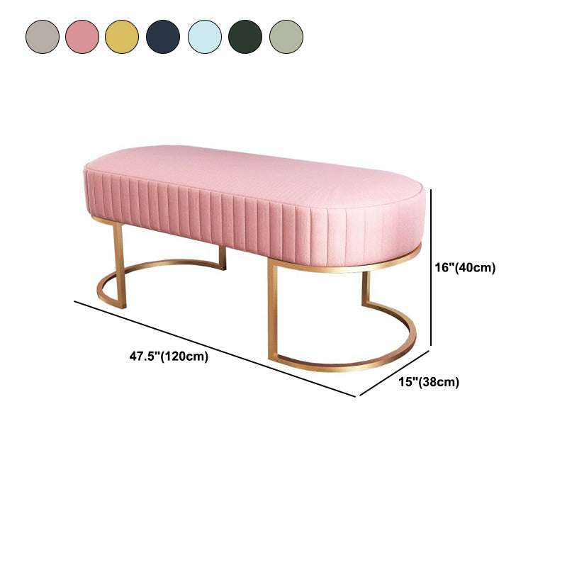 15" W Glam Seating Bench Upholstered Cushioned Entryway Bench Clearhalo 'Benches' 'Chairs & Seating' 'furn' 'furn_benches' 'Furniture' 'Living Room Furniture' 6028908