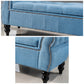 Upholstered Rectangle Entryway Bench Cushioned Seating Bench with Legs Clearhalo 'Benches' 'Chairs & Seating' 'furn' 'furn_benches' 'Furniture' 'Living Room Furniture' 6028948