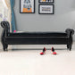 Upholstered Rectangle Entryway Bench Cushioned Seating Bench with Legs Clearhalo 'Benches' 'Chairs & Seating' 'furn' 'furn_benches' 'Furniture' 'Living Room Furniture' 6028950