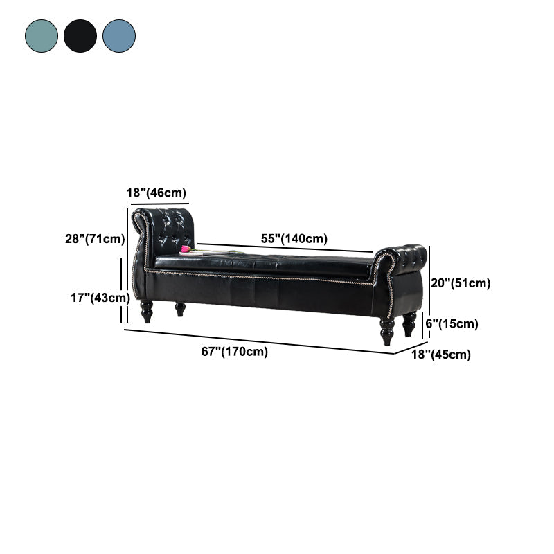 Upholstered Rectangle Entryway Bench Cushioned Seating Bench with Legs Clearhalo 'Benches' 'Chairs & Seating' 'furn' 'furn_benches' 'Furniture' 'Living Room Furniture' 6028957
