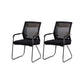 CorLiving Workspace Modern Office Chair Black Mid-Back Mesh Desk Chair 2 Piece Set Black Clearhalo 'furn' 'furn_office_chair' 'Furniture' 'Office Chairs' 'Office Furniture' 'office_chair' 6031600