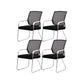 CorLiving Workspace Modern Office Chair Black Mid-Back Mesh Desk Chair 4 Piece Set White Clearhalo 'furn' 'furn_office_chair' 'Furniture' 'Office Chairs' 'Office Furniture' 'office_chair' 6031609