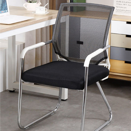 CorLiving Workspace Modern Office Chair Black Mid-Back Mesh Desk Chair Clearhalo 'furn' 'furn_office_chair' 'Furniture' 'Office Chairs' 'Office Furniture' 'office_chair' 6031617
