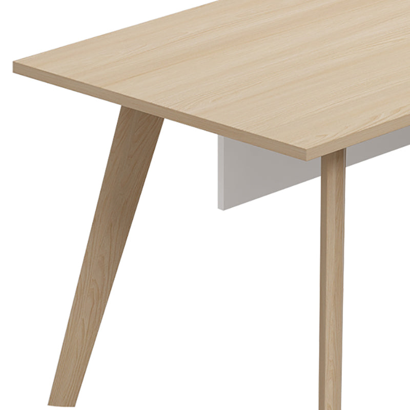 Contemporary Wooden Drawer Office Desk Natural Rectangular Office Desk Clearhalo 'furn' 'furn_office_desk' 'Furniture' 'Office Desks' 'Office Furniture' 'office_desk' 6031625