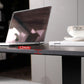 Black Rectangular Office Desk with Black Metal Base Modern Desk Clearhalo 'furn' 'furn_office_desk' 'Furniture' 'Office Desks' 'Office Furniture' 'office_desk' 6031642