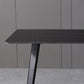 Black Rectangular Office Desk with Black Metal Base Modern Desk Clearhalo 'furn' 'furn_office_desk' 'Furniture' 'Office Desks' 'Office Furniture' 'office_desk' 6031644