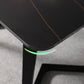 Black Rectangular Office Desk with Black Metal Base Modern Desk Clearhalo 'furn' 'furn_office_desk' 'Furniture' 'Office Desks' 'Office Furniture' 'office_desk' 6031645