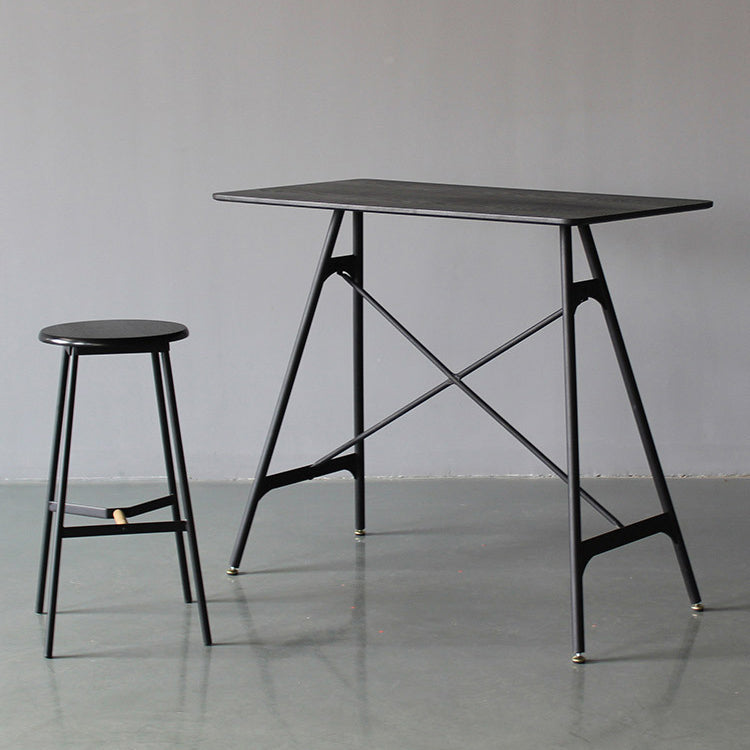 Industrial Pub Table Bar Height Bar Table for Living Room Use Clearhalo 'Bar Furniture' 'Bar Tables' 'bar_tables' 'furn' 'furn_bar_tables' 'Furniture' 'Kitchen & Dining Furniture' 6031743