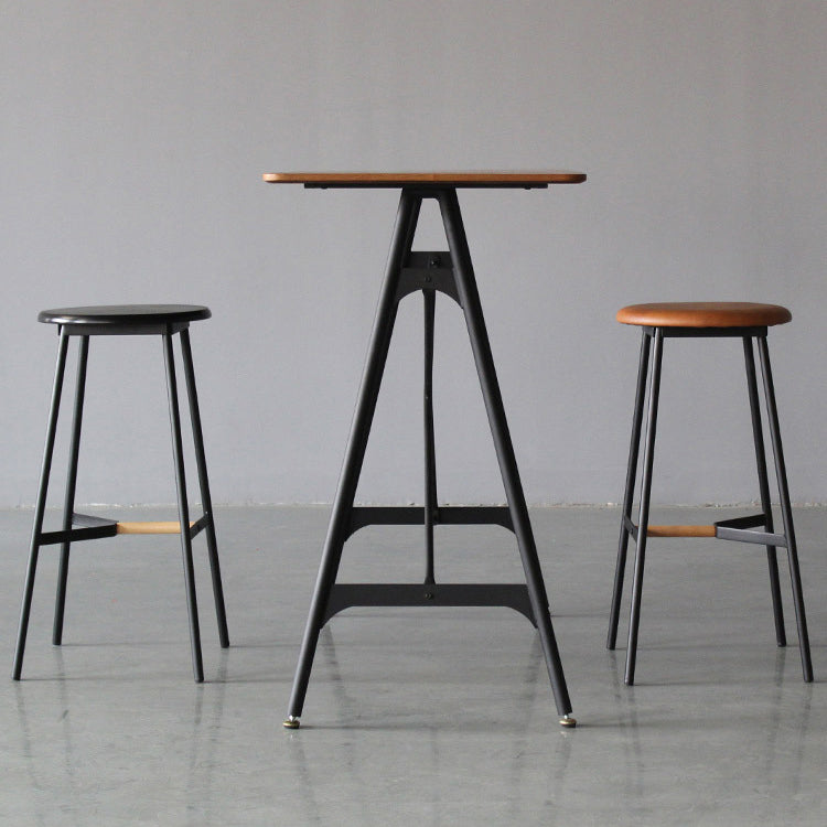 Industrial Pub Table Bar Height Bar Table for Living Room Use Clearhalo 'Bar Furniture' 'Bar Tables' 'bar_tables' 'furn' 'furn_bar_tables' 'Furniture' 'Kitchen & Dining Furniture' 6031746