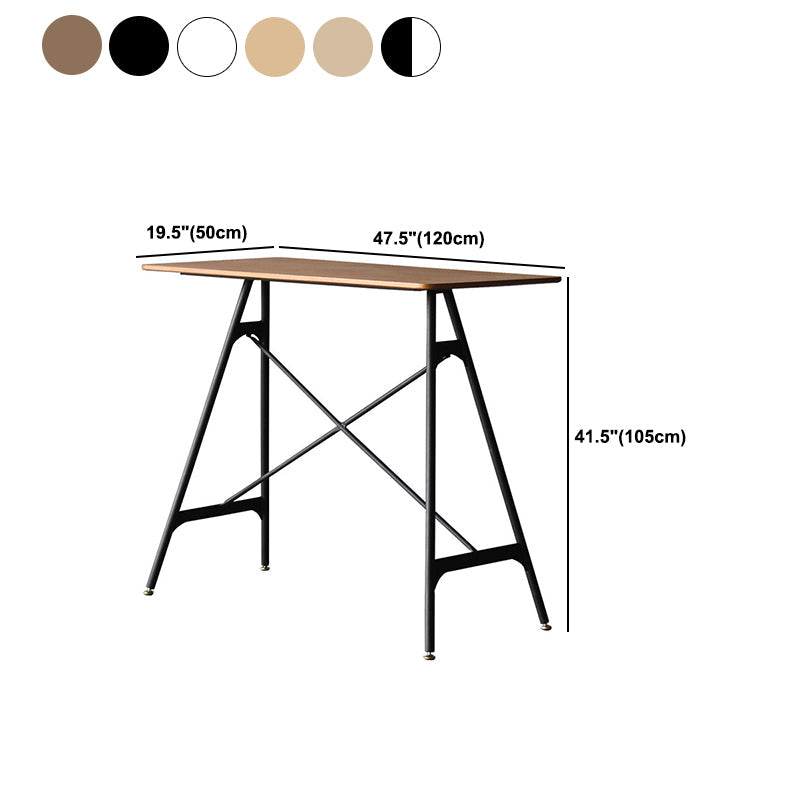 Industrial Pub Table Bar Height Bar Table for Living Room Use Clearhalo 'Bar Furniture' 'Bar Tables' 'bar_tables' 'furn' 'furn_bar_tables' 'Furniture' 'Kitchen & Dining Furniture' 6031749