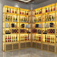 Gold Metal Wine Rack Bottle Freestanding with Shelf Wine Bottle Rack