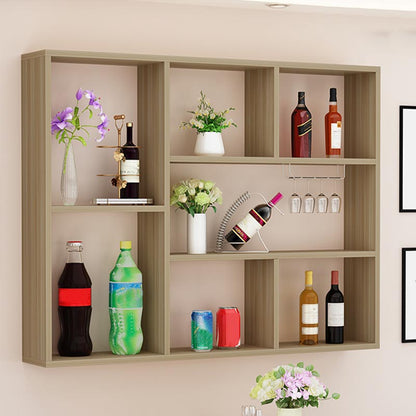 キッチン用の棚付きワインワインラックモダンワインラック