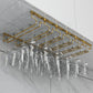 Modern Hanging Wine Glass Rack Metal Glass & Stemware Holder for Kitchen