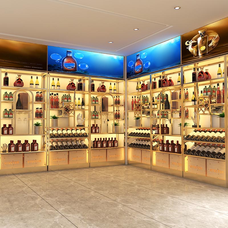 Freestanding Luxury Wine Jail Metal with Shelf Wine Rack Kit 11.8"Wide Clearhalo 'furn' 'furn_wine_racks' 'Furniture' 'Kitchen & Dining Furniture' 'Wine Racks' 'wine_racks' 6032286