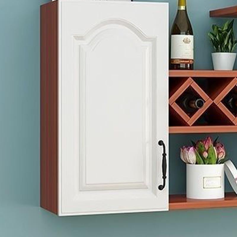 キッチン用の棚付きの壁に取り付けられたモダンワインラックウッドワインラック