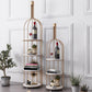 Luxury Metal Wine Holder Rack Round Floor Wine Racks with Shelf Clearhalo 'furn' 'furn_wine_racks' 'Furniture' 'Kitchen & Dining Furniture' 'Wine Racks' 'wine_racks' 6032331