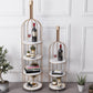 Luxury Metal Wine Holder Rack Round Floor Wine Racks with Shelf Clearhalo 'furn' 'furn_wine_racks' 'Furniture' 'Kitchen & Dining Furniture' 'Wine Racks' 'wine_racks' 6032335