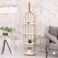 Luxury Metal Wine Holder Rack Round Floor Wine Racks with Shelf Clearhalo 'furn' 'furn_wine_racks' 'Furniture' 'Kitchen & Dining Furniture' 'Wine Racks' 'wine_racks' 6032344