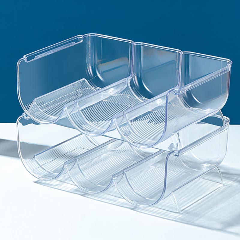 Modern Acrylic Wine Rack Bottle Tabletop Or Countertop Free-Stand Bottle Holder in Clear Clearhalo 'furn' 'furn_wine_racks' 'Furniture' 'Kitchen & Dining Furniture' 'Wine Racks' 'wine_racks' 6032401