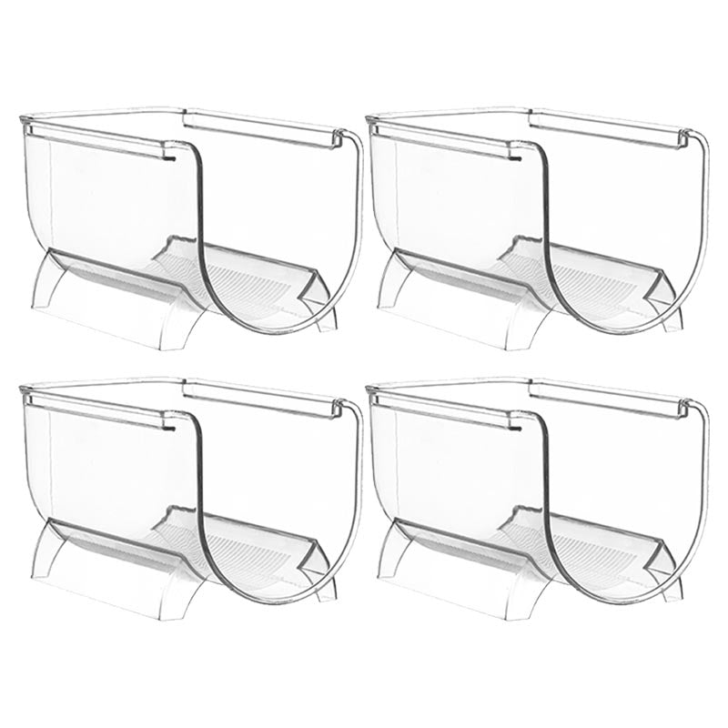 Modern Acrylic Wine Rack Bottle Tabletop Or Countertop Free-Stand Bottle Holder in Clear 4.5"L x 8.1"W x 4.1"H 4 Piece Set Clearhalo 'furn' 'furn_wine_racks' 'Furniture' 'Kitchen & Dining Furniture' 'Wine Racks' 'wine_racks' 6032403