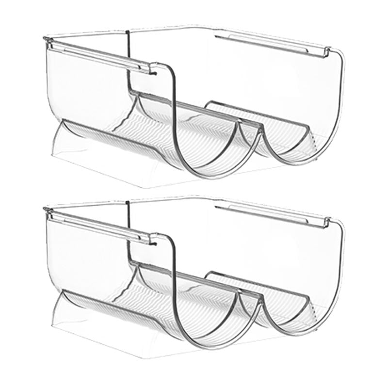 Modern Acrylic Wine Rack Bottle Tabletop Or Countertop Free-Stand Bottle Holder in Clear 8.1"L x 8.1"W x 4.1"H 2 Piece Set Clearhalo 'furn' 'furn_wine_racks' 'Furniture' 'Kitchen & Dining Furniture' 'Wine Racks' 'wine_racks' 6032408