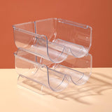 Modern Acrylic Wine Rack Bottle Tabletop Or Countertop Free-Stand Bottle Holder in Clear Clearhalo 'furn' 'furn_wine_racks' 'Furniture' 'Kitchen & Dining Furniture' 'Wine Racks' 'wine_racks' 6032415