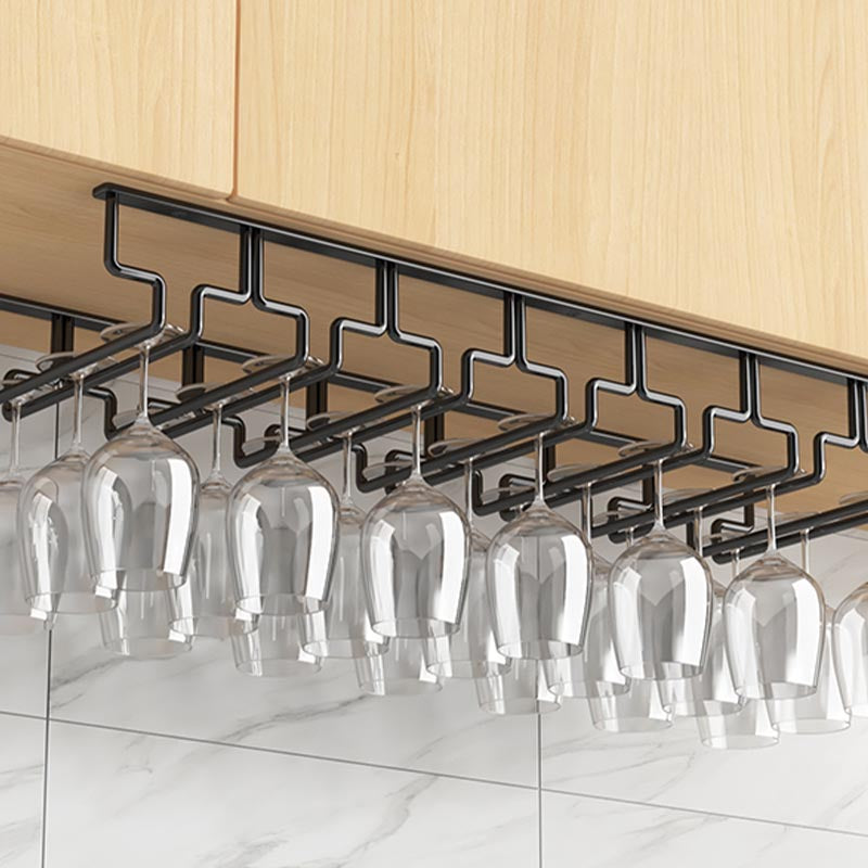 コンテンポラリーメタルガラス＆ステムウェアホルダーハンギングワイングラスラック