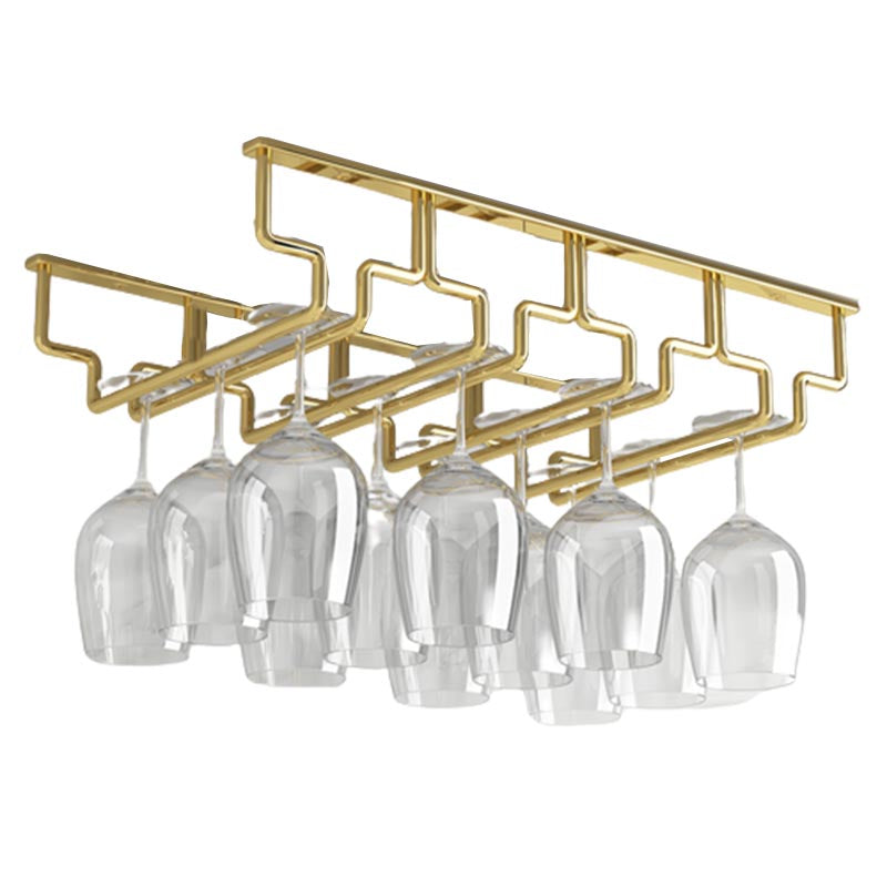 Contemporary Metal Glass & Stemware Holder Hanging Wine Glass Rack