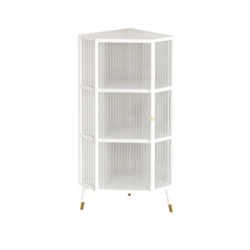 Rack de bouteille à vin de sol en métal.