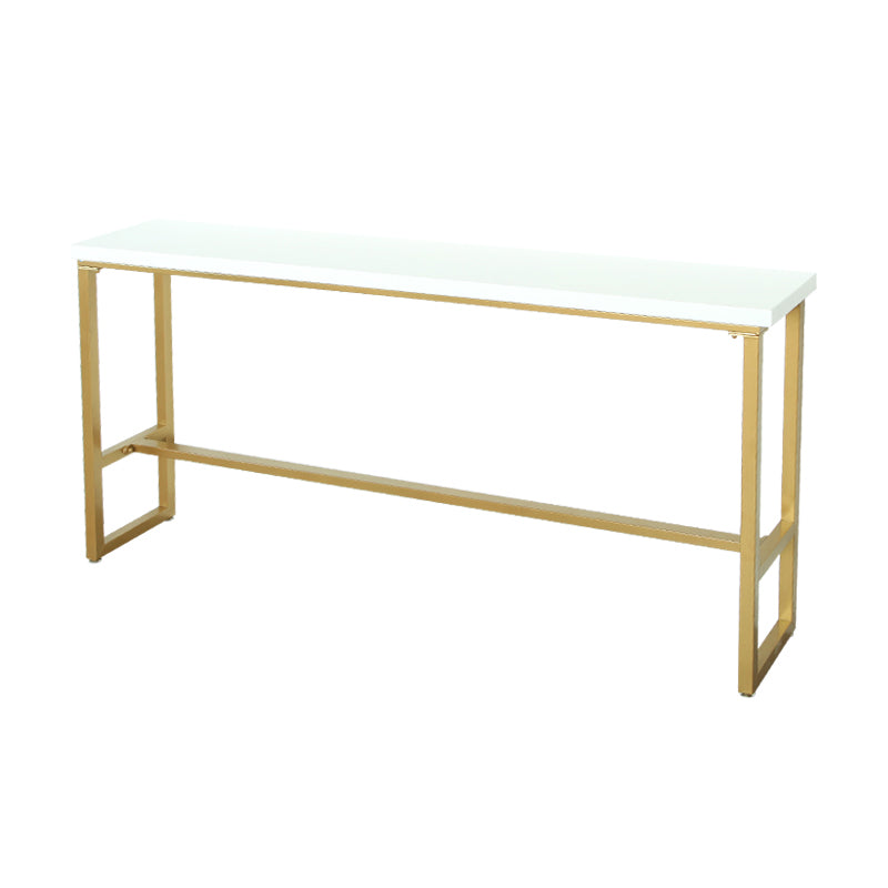 Juego de mesa de Pub rectangular moderna de 1/4 piezas, mesa de mostrador de madera con taburetes altos