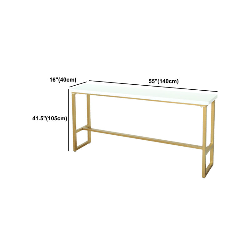 Juego de mesa de Pub rectangular moderna de 1/4 piezas, mesa de mostrador de madera con taburetes altos
