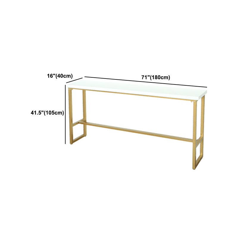 Juego de mesa de Pub rectangular moderna de 1/4 piezas, mesa de mostrador de madera con taburetes altos