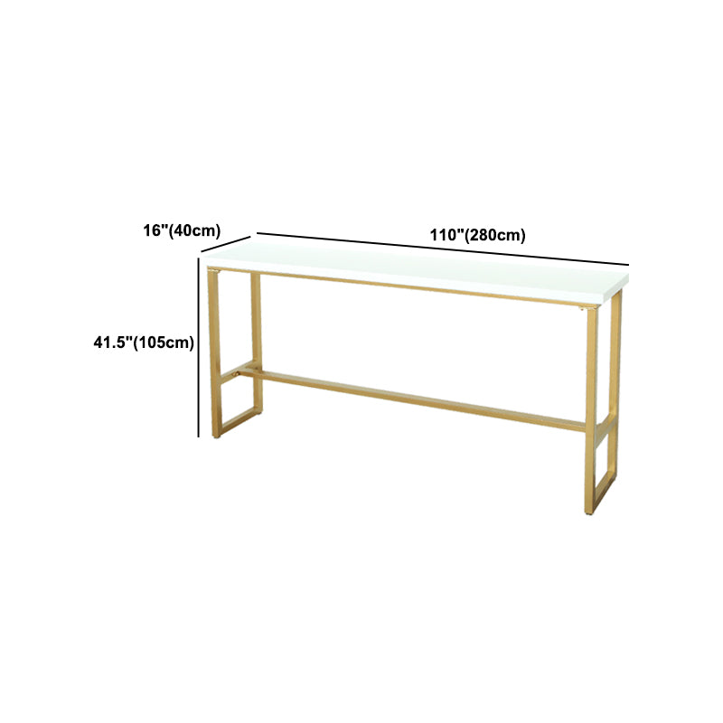 Juego de mesa de Pub rectangular moderna de 1/4 piezas, mesa de mostrador de madera con taburetes altos