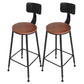 1/2/4/5 Pieces Industrial Rectangle Pub Table Set Wooden Counter Table with High Stools Black 30"H Stools (Set of 2) Clearhalo 'Bar Furniture' 'furn' 'furn_home_bar_bar_sets' 'Furniture' 'Home Bars & Bar Sets' 'home_bar_bar_sets' 'Kitchen & Dining Furniture' 6032818